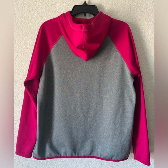 Nike, L, Gray and pink long sleeve zip up hoodie. - Picture 6 of 6